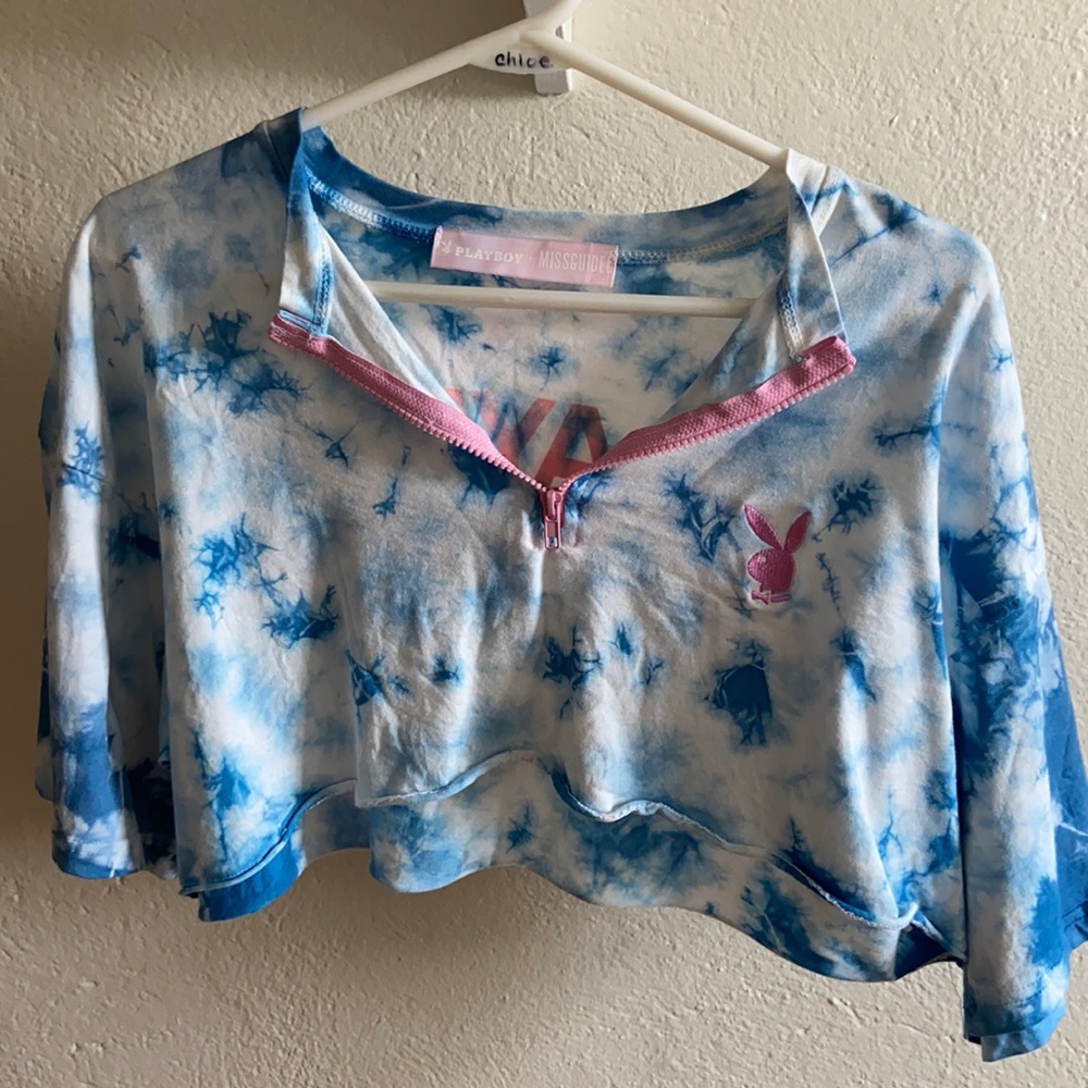 Playboy x Missguided Cropped T Shirt